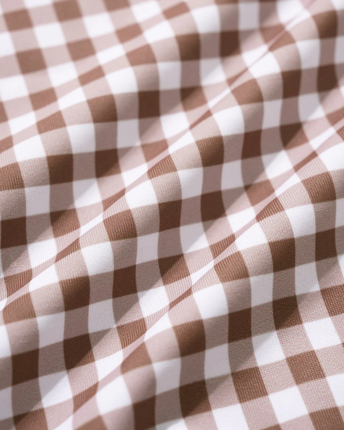 Coffee Plaid One Piece Swimwear - Image 4
