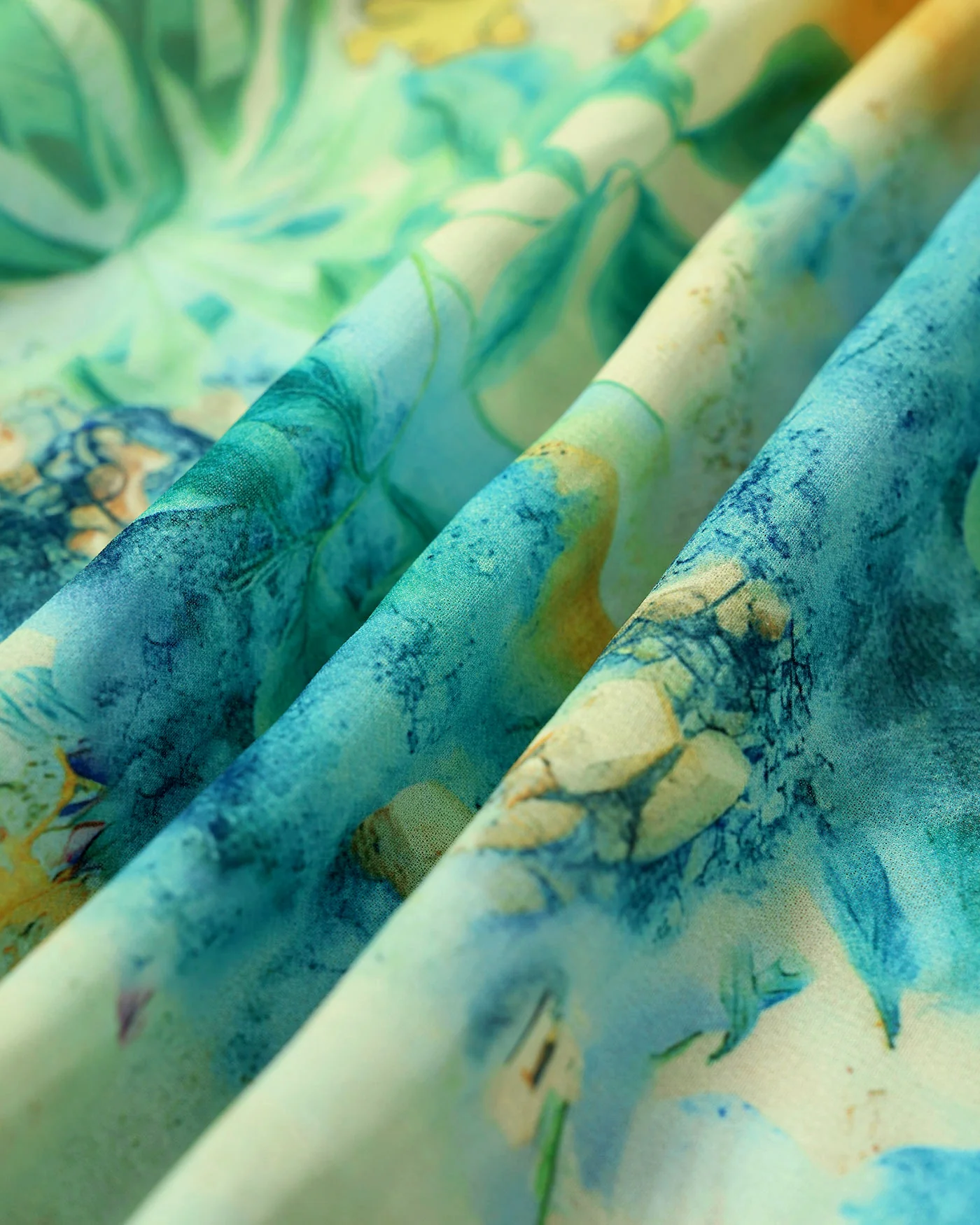 Floral Elastic Waist Cover-up - Image 3