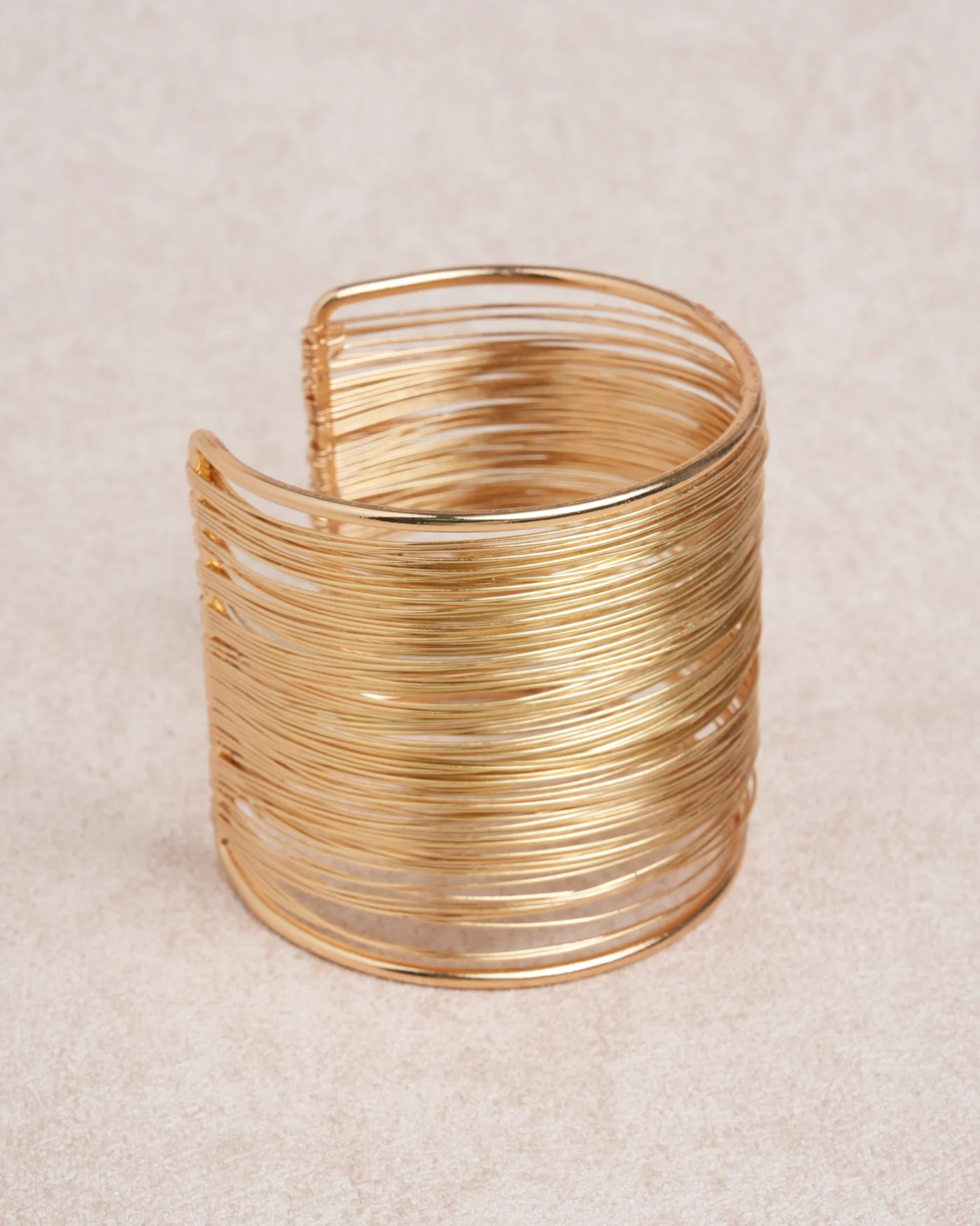 Gold Double Layered Open bracelet - Image 2
