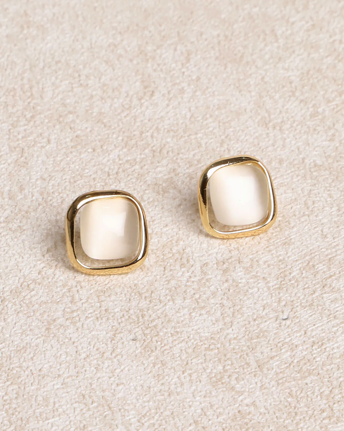 Gold Opal Earrings - Image 4