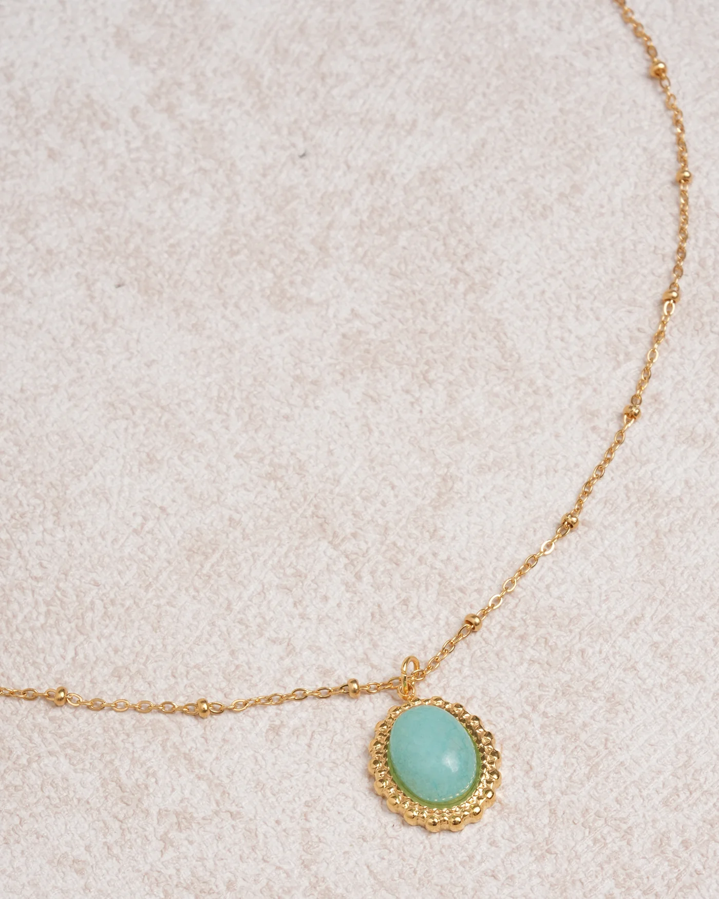 Gold Stainless Steel Pendant Necklace - Image 2