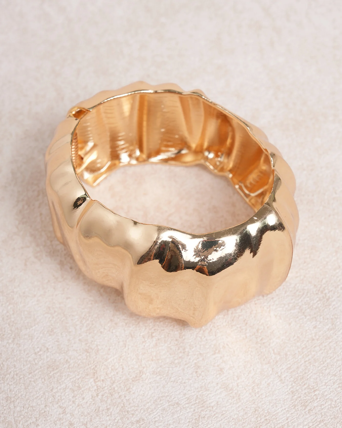 Gold Wide Bracelet - Image 3