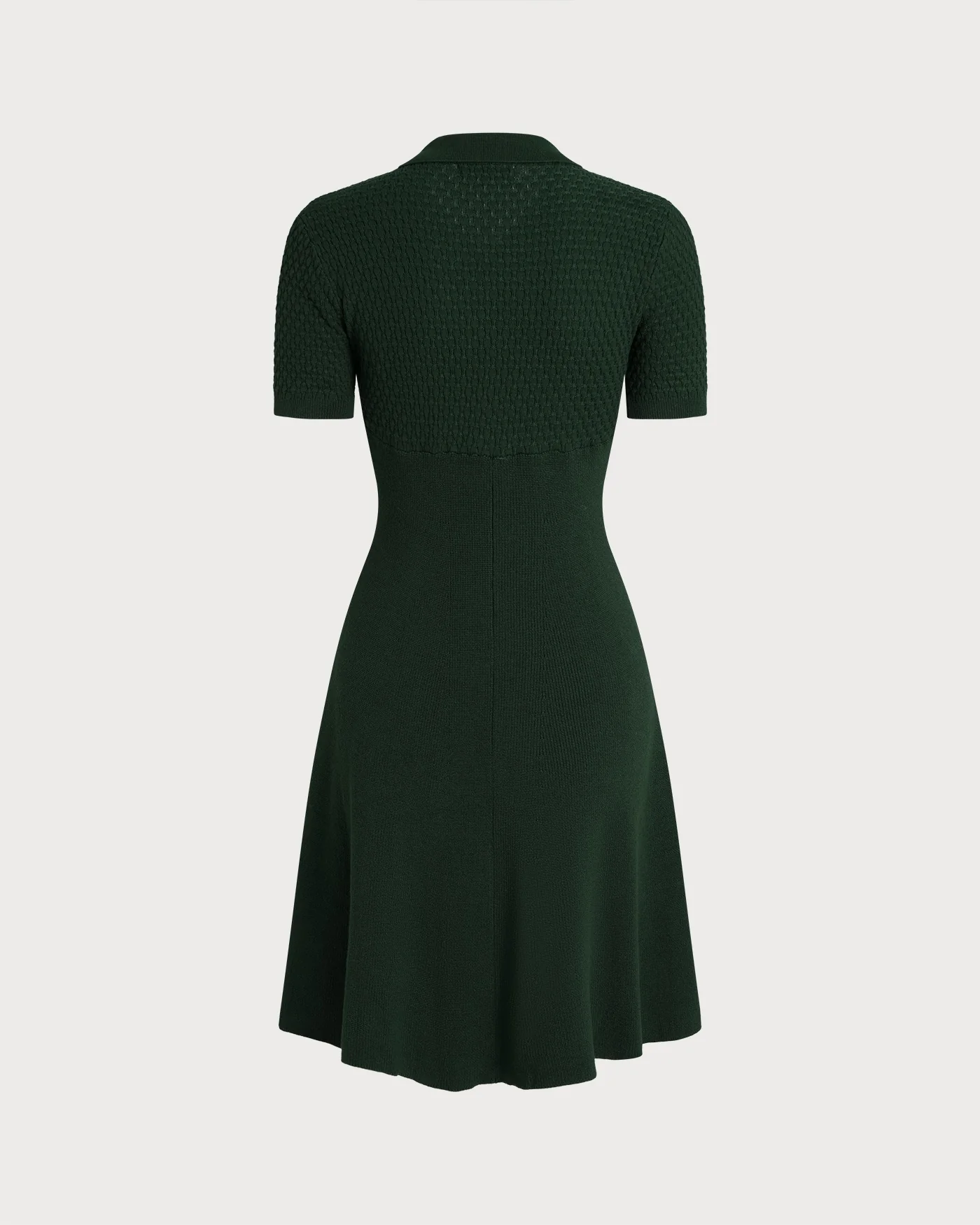 Green Collar Sweater Dress - Image 10