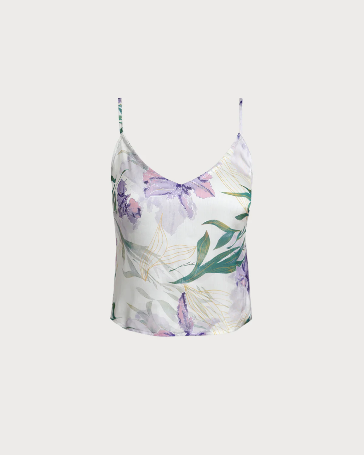 Green Floral Backless Camisole - Image 3