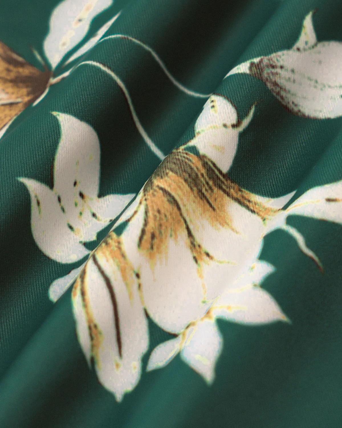 Green Floral Backless One Piece Swimwear - Image 4