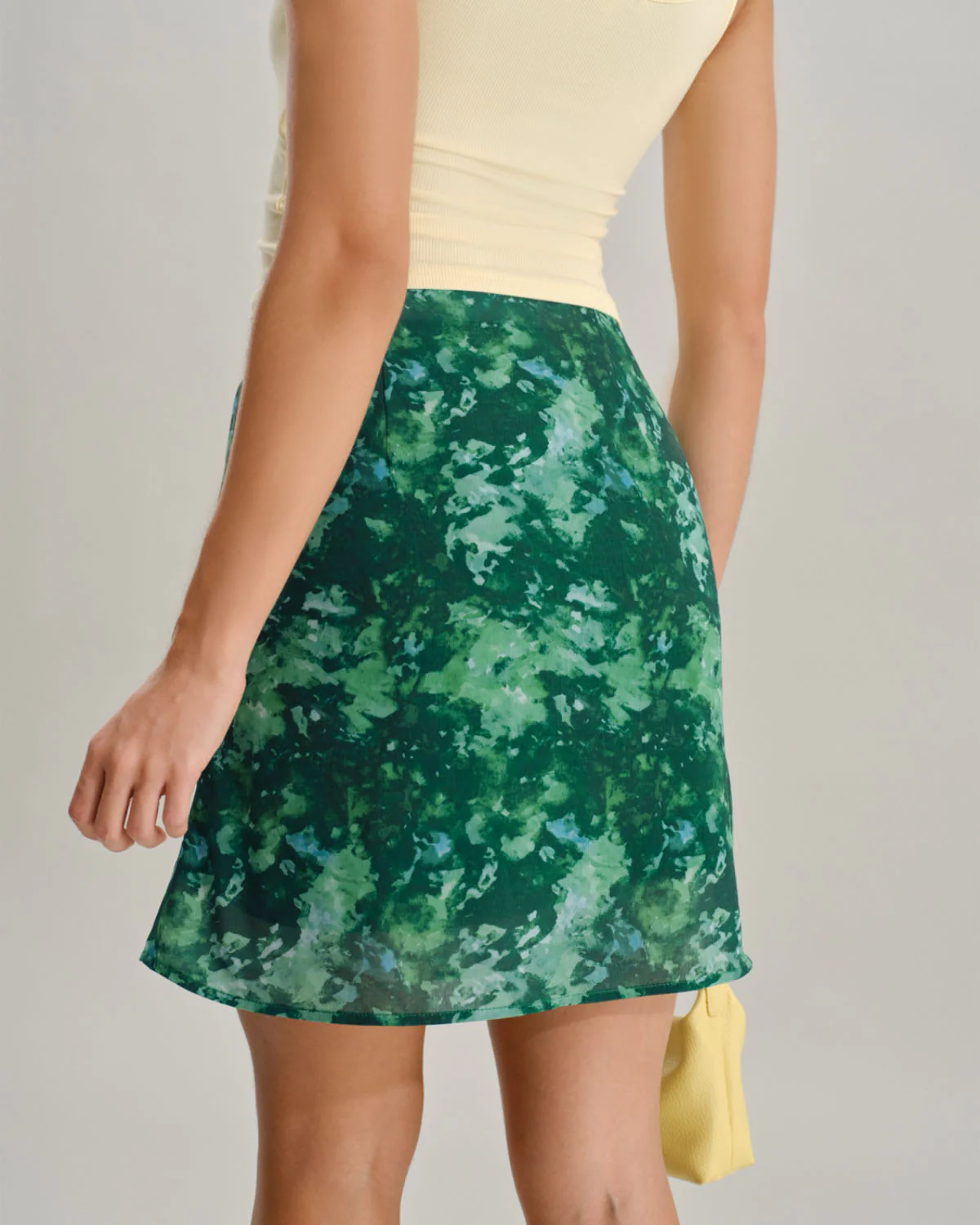 Green Floral Mermaid Skirt - Image 6