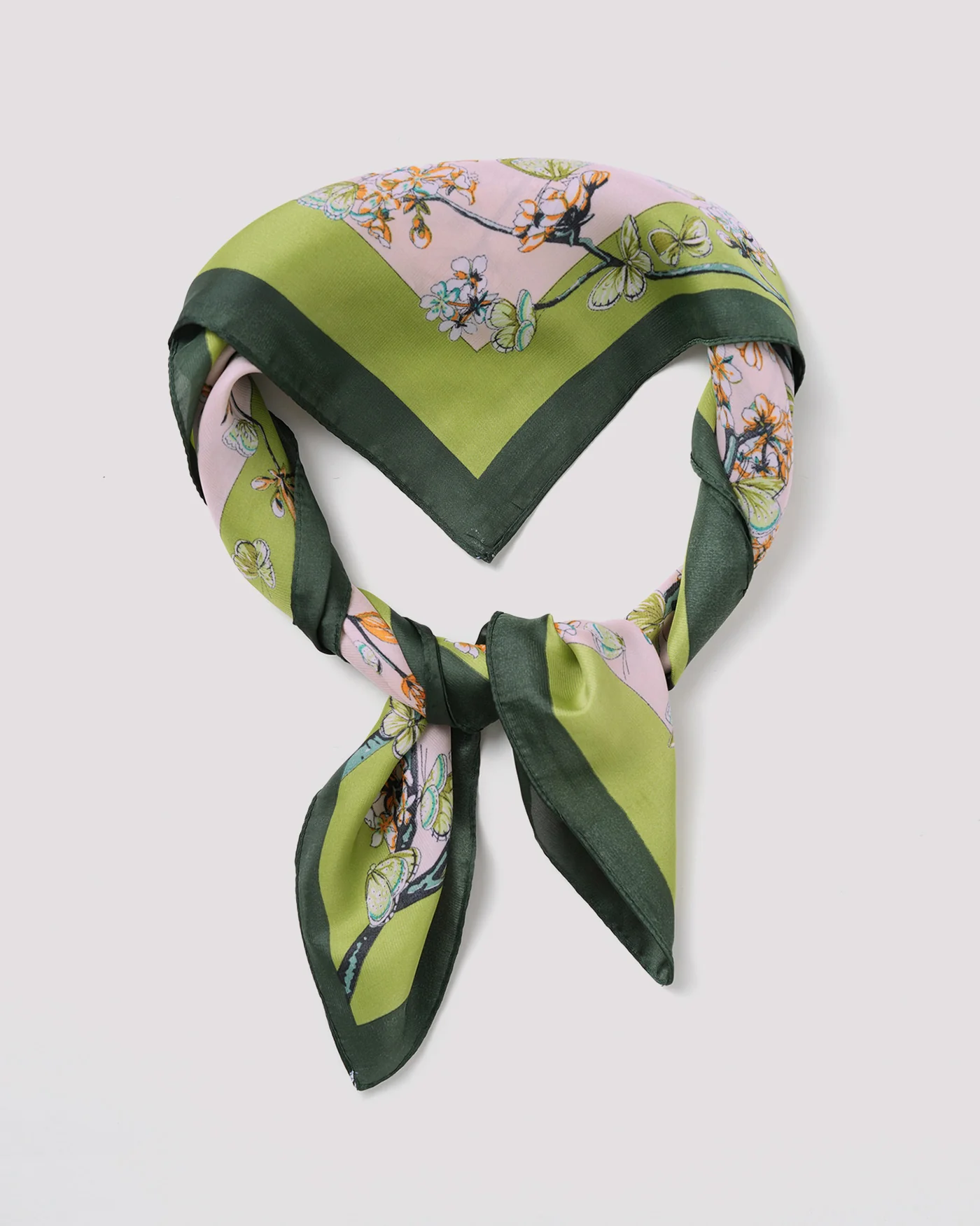 Green Floral Scarve - Image 2