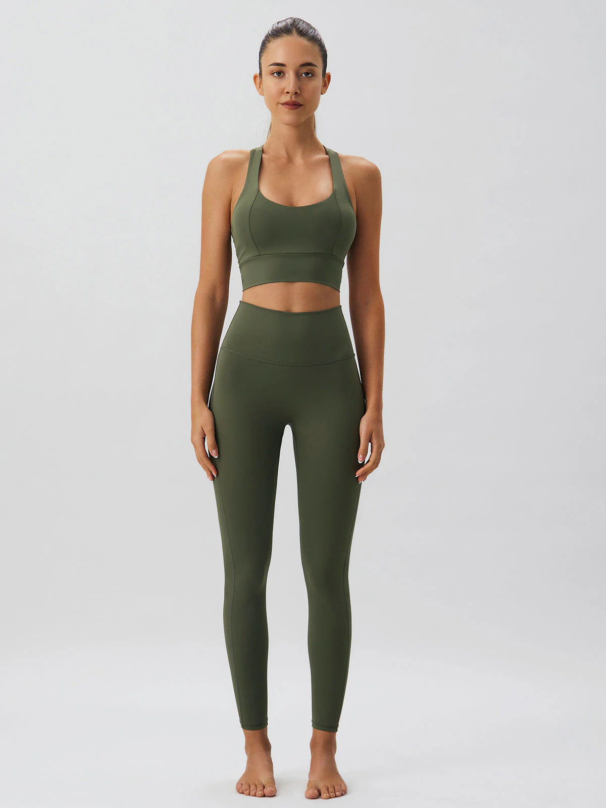 Green High Stretch Leggings - Image 4