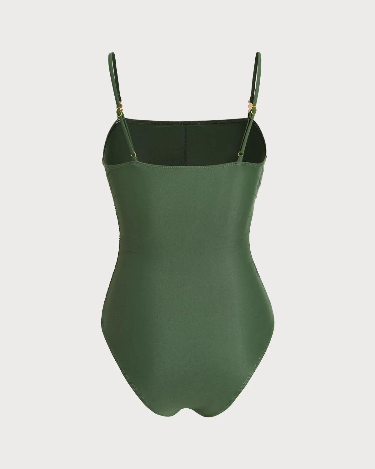 Green High Stretch One Piece Swimwear - Image 3