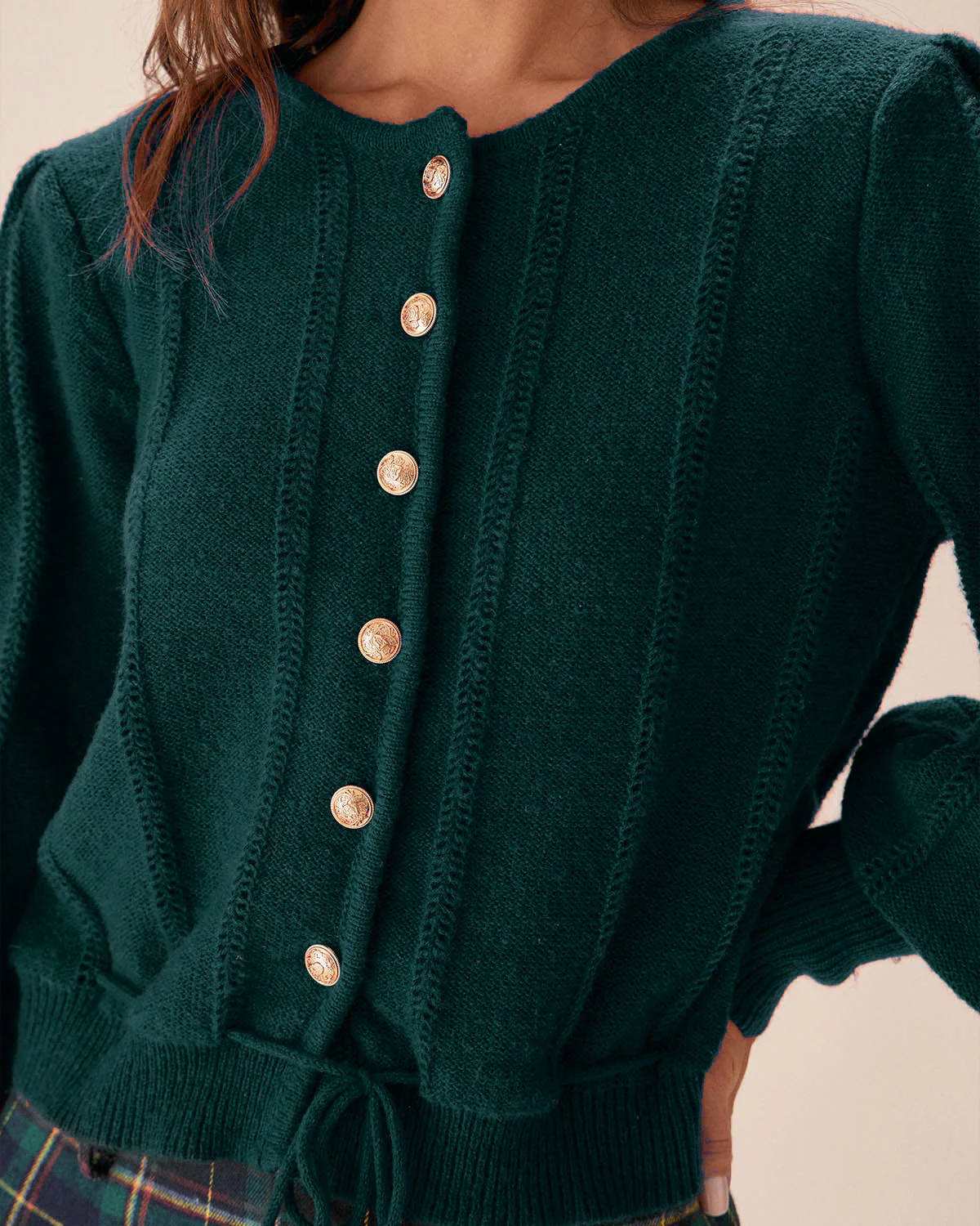 Green Lantern Sleeve Knit Cardigan - Image 2