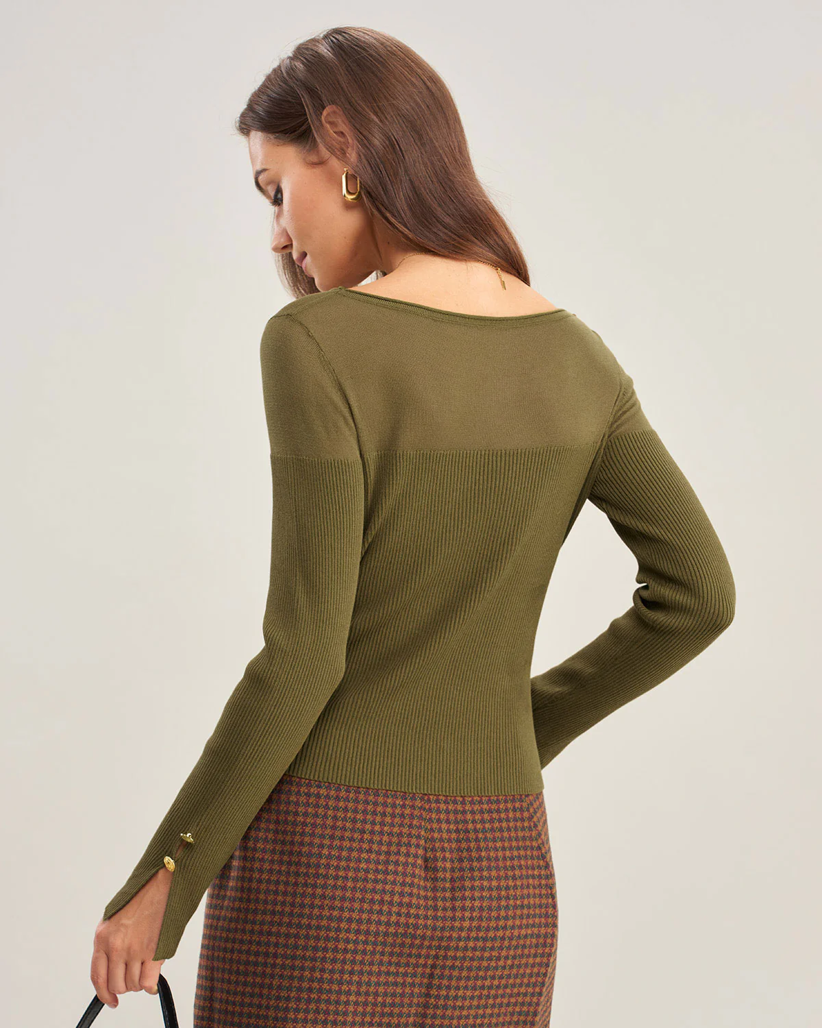 Green See Through Knit Tee - Image 4