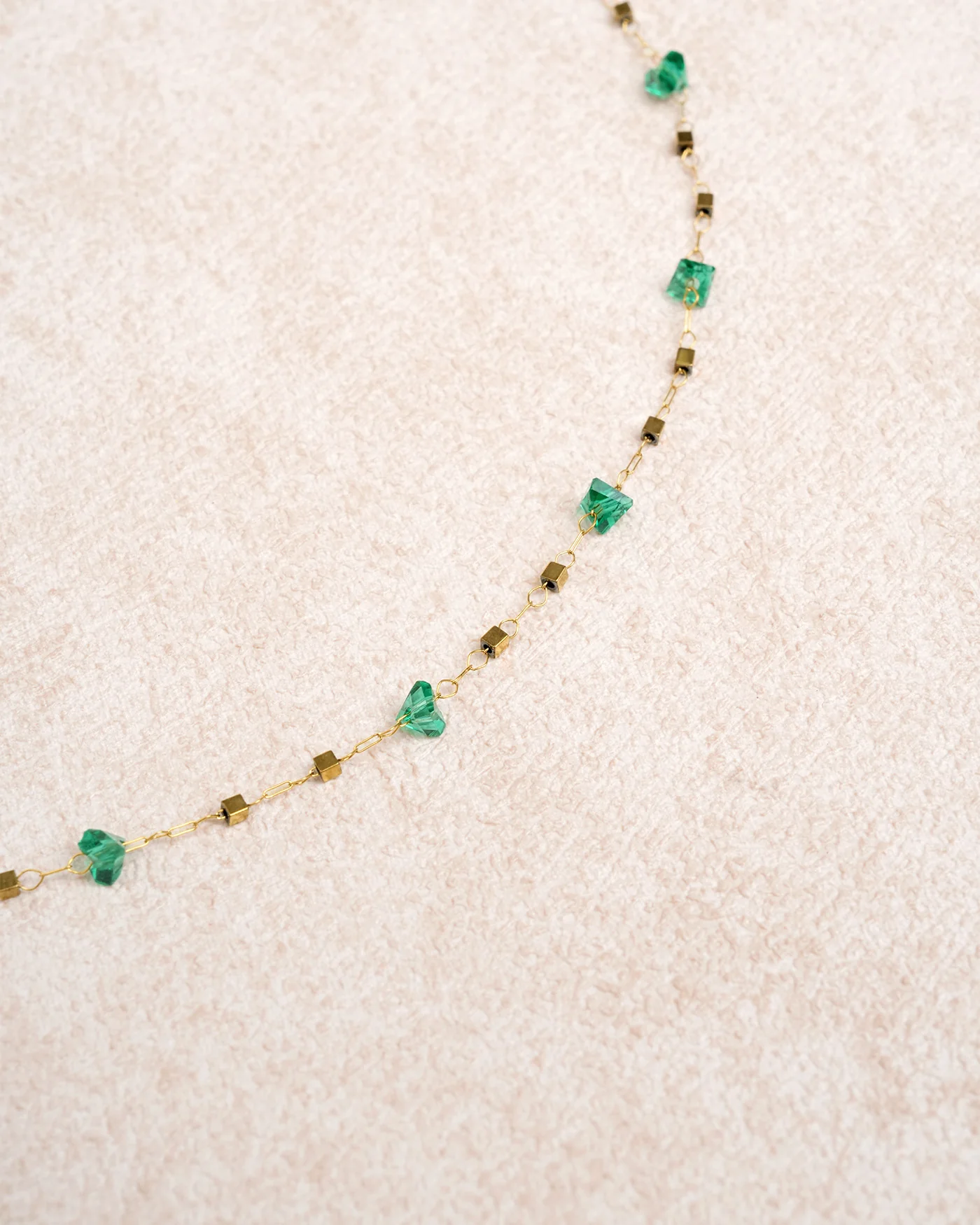 Green Titanium Steel Necklace - Image 2