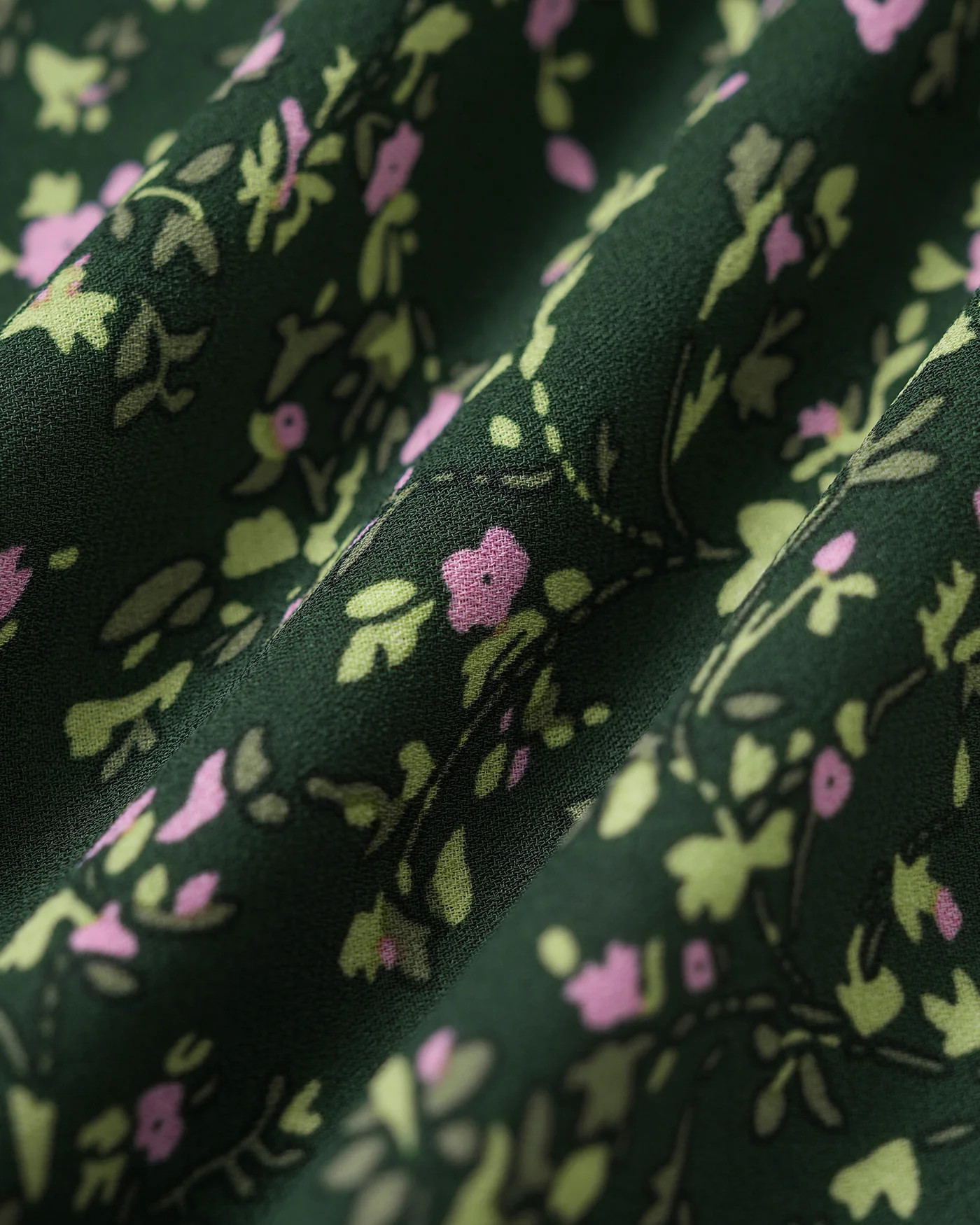 Green V Neck Floral Midi Dress - Image 10