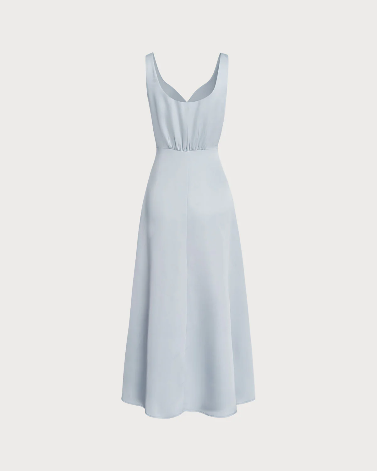 Grey A-Line Sleeveless Maxi Dress - Image 6