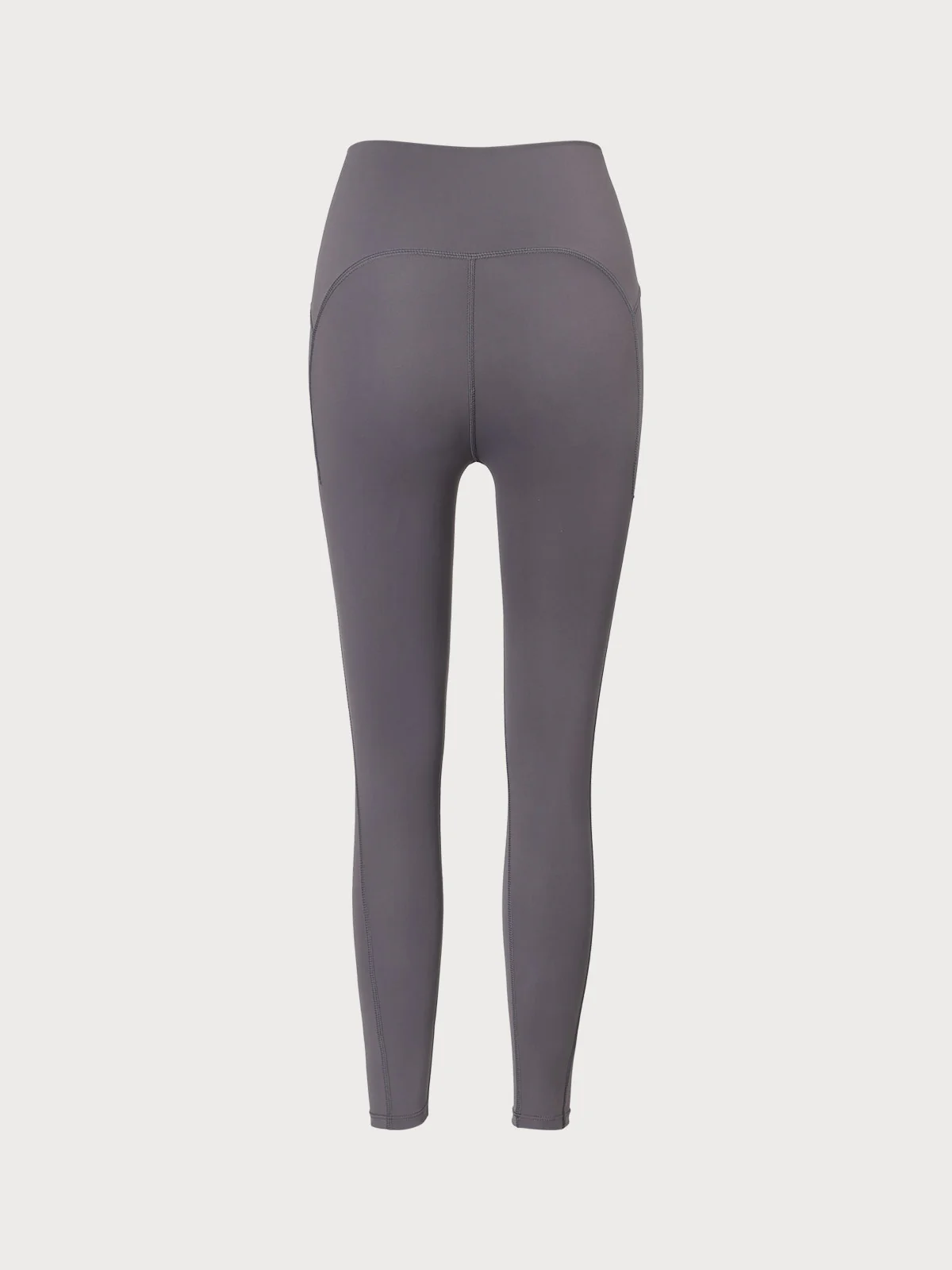 Grey High Waisted Quick-drying Leggings - Image 4