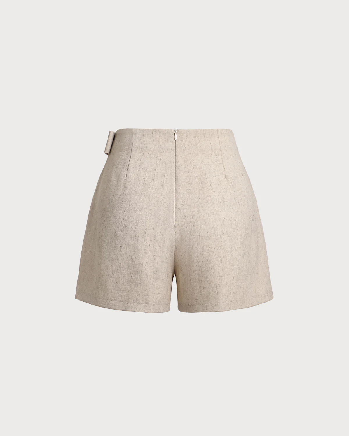 Khaki Ruched A-Line Skort - Image 6