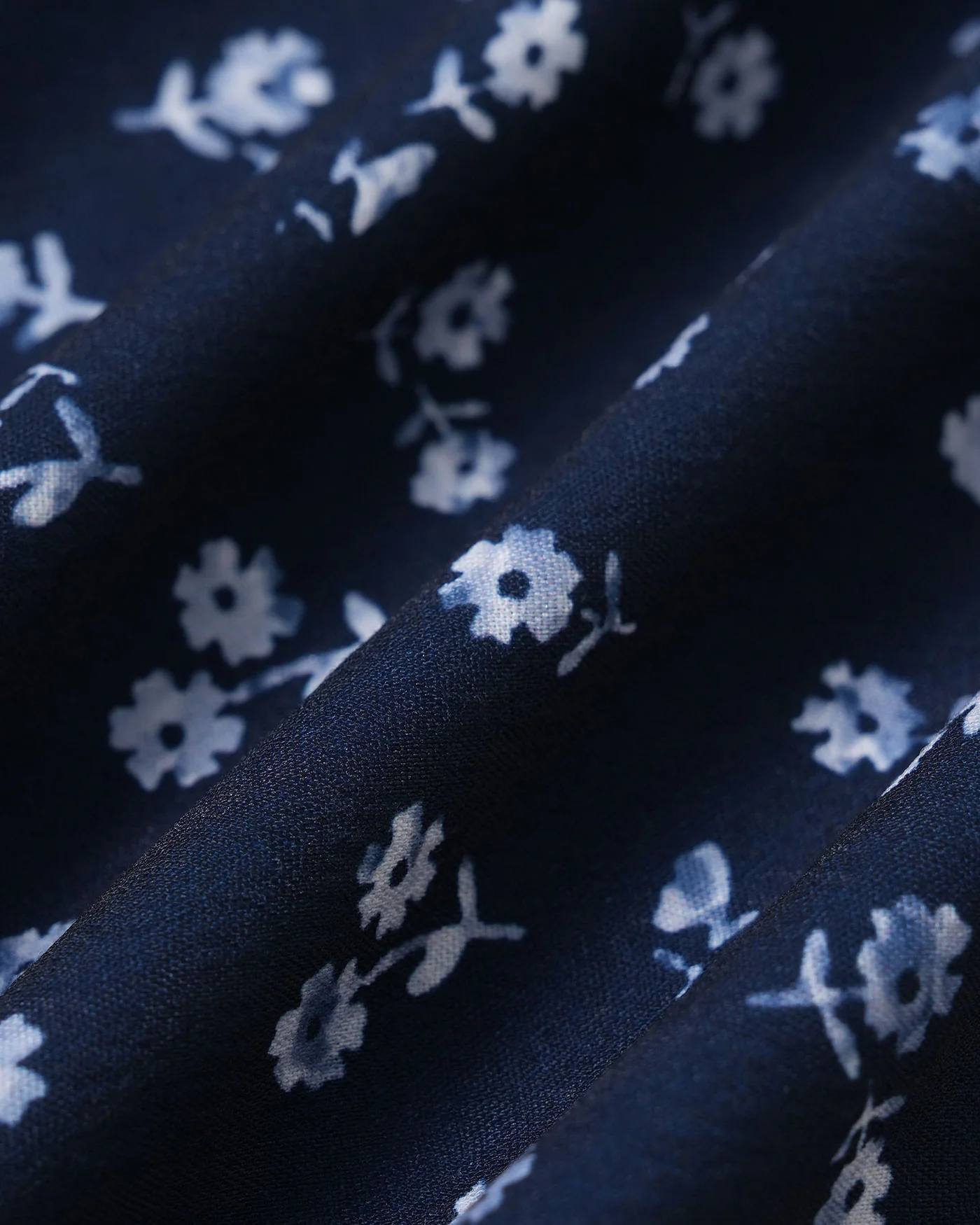 Navy Floral Square Neck Slip Mini Dress - Image 7
