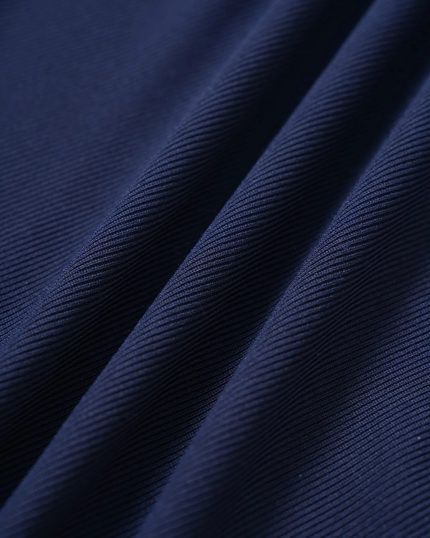 Navy Mock Neck Ruched Mini Dress - Image 10