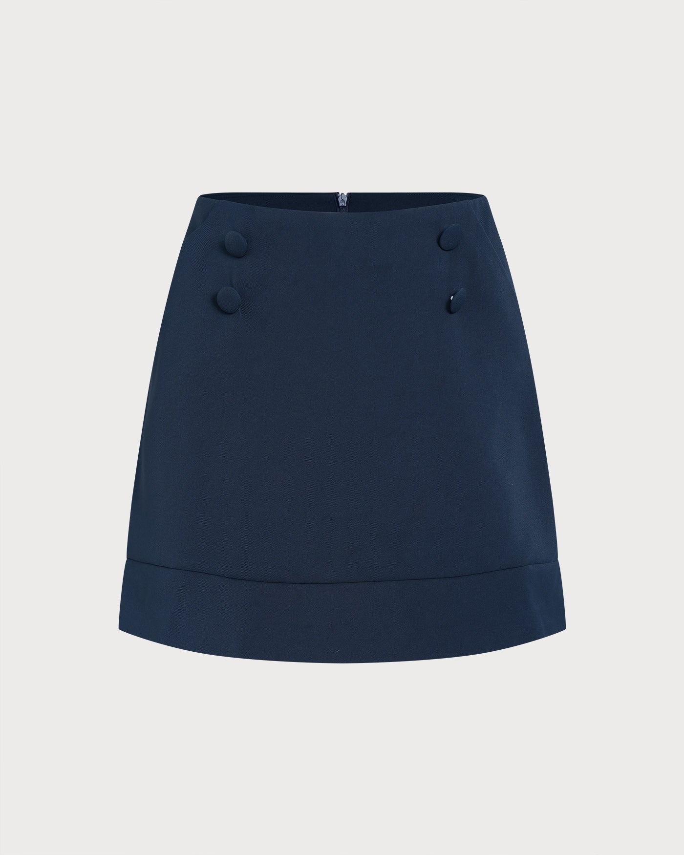 Navy Pocket Mini Skirt - Image 2