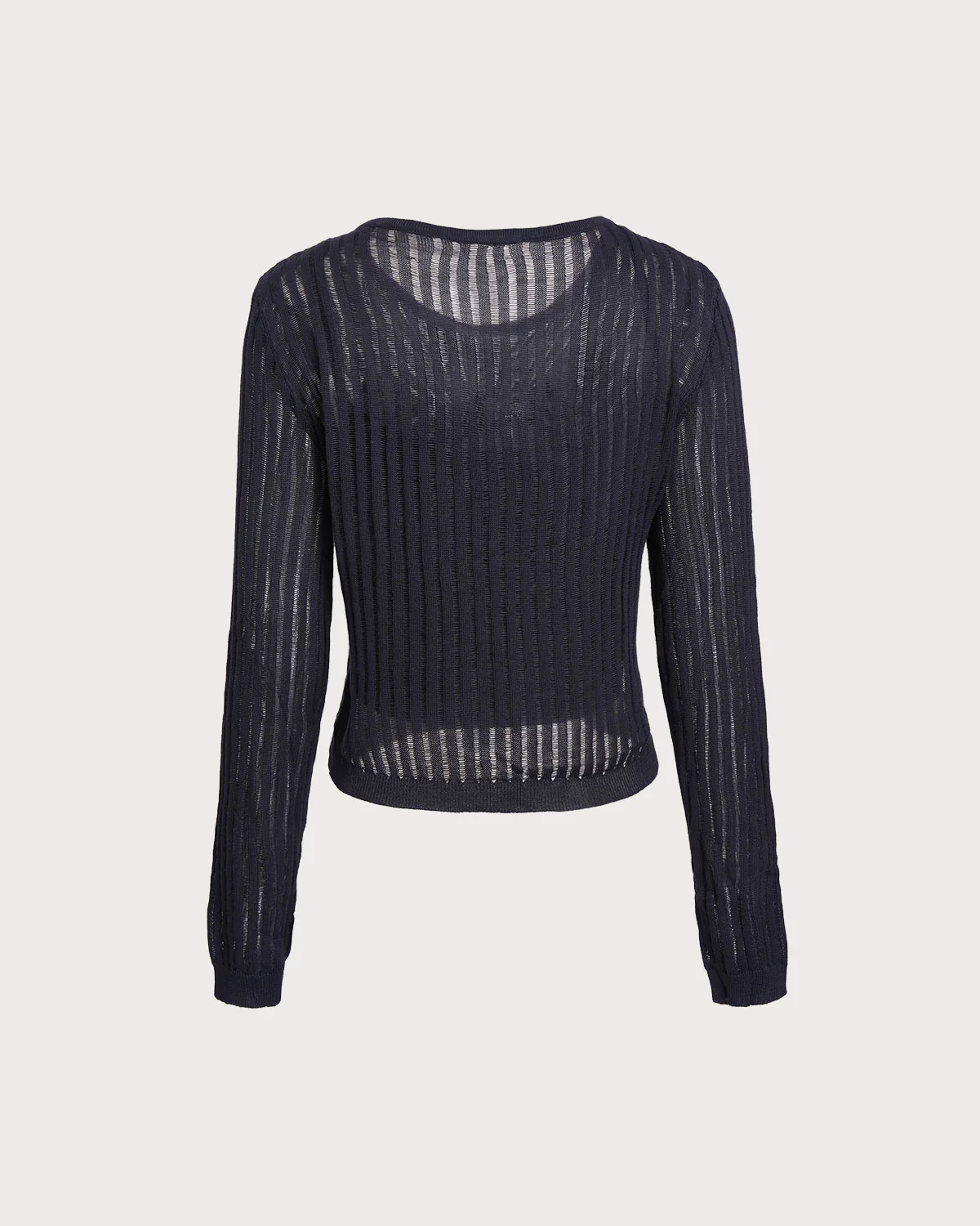 Navy Pullover Sweater Two-Piece Set - Image 6