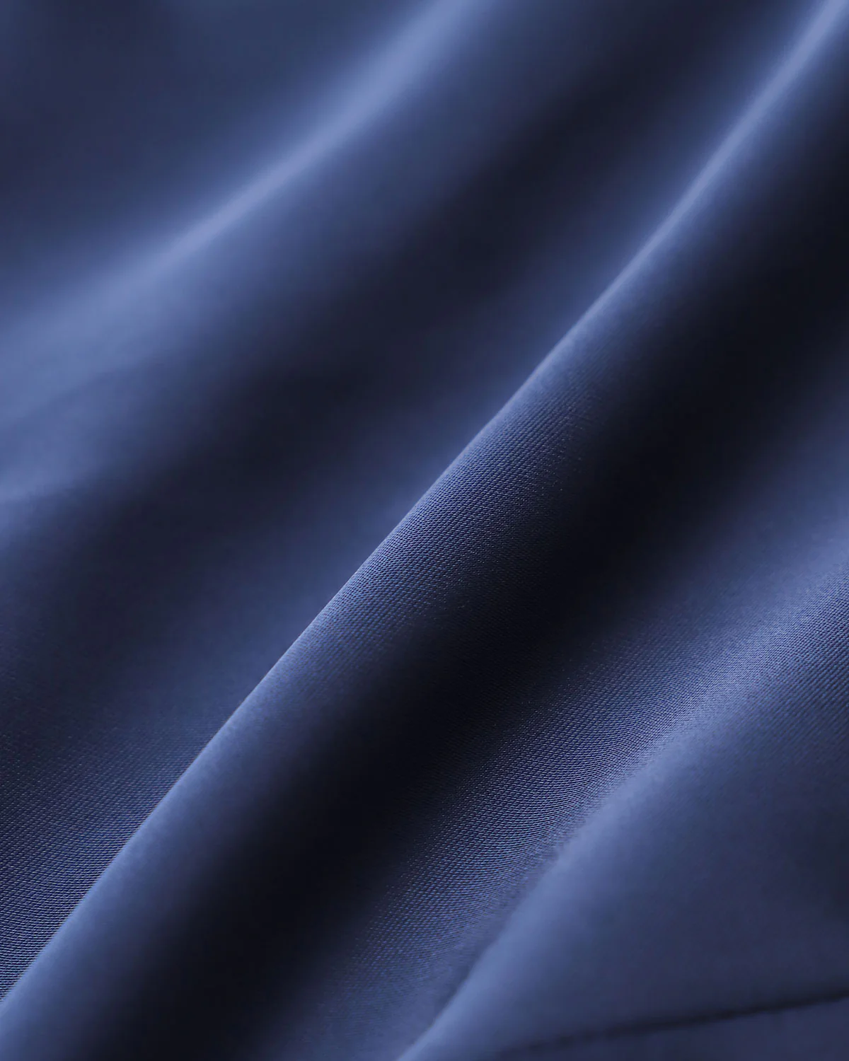 Navy Satin Button Blouse - Image 7