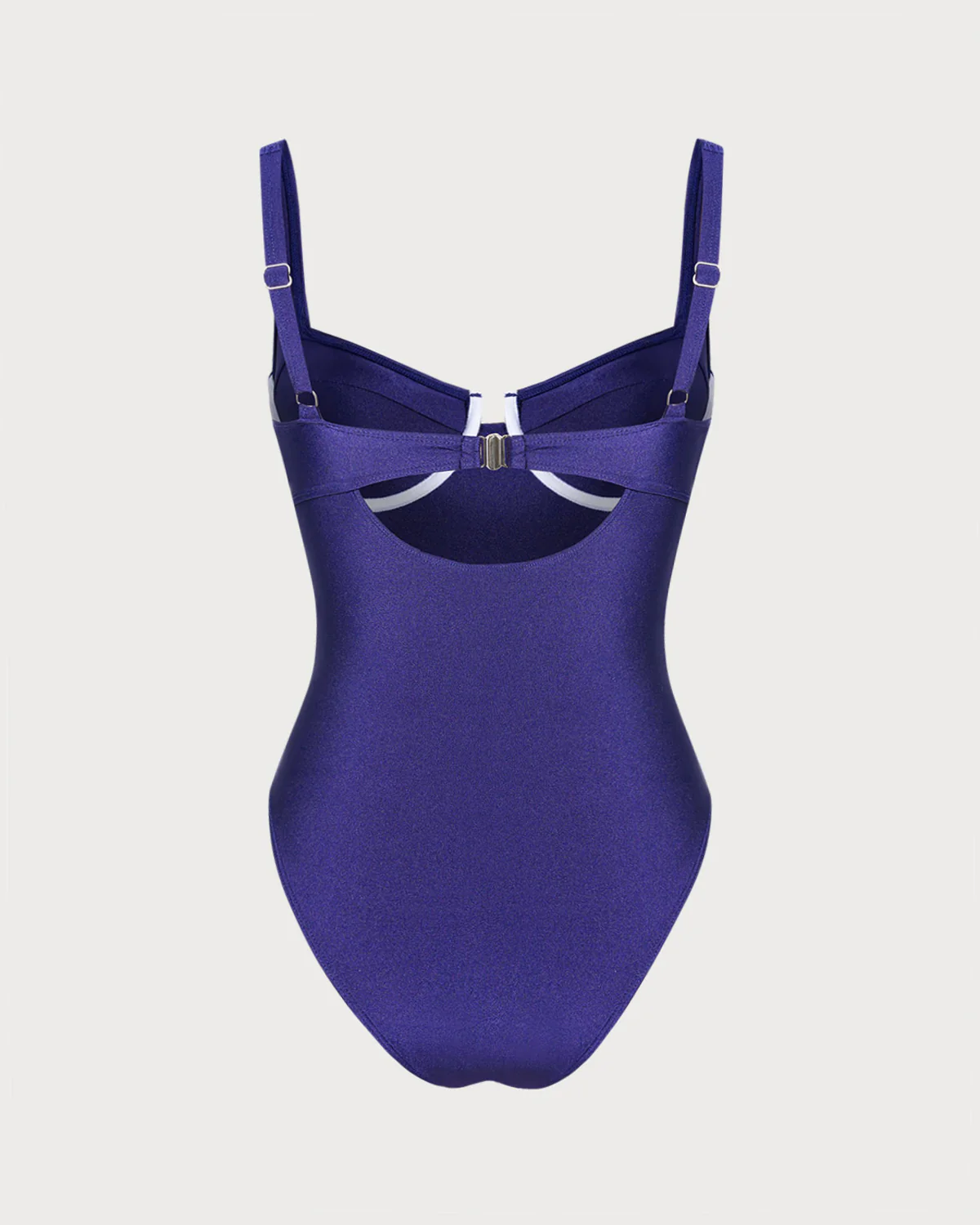 Navy Underwire One Piece Swimwear - Image 3