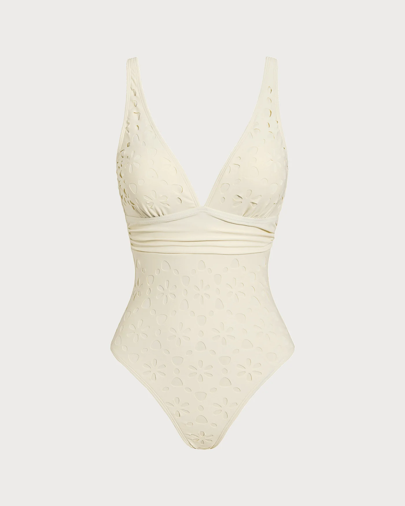 Off White Bralette One Piece Swimwear - Image 2