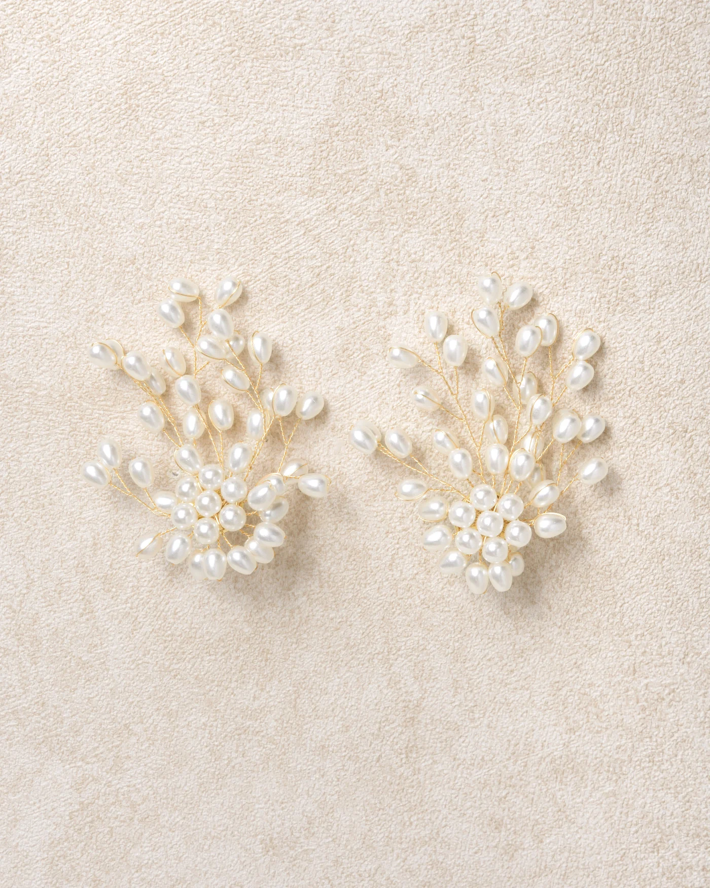 Off White Metal Earrings - Image 2