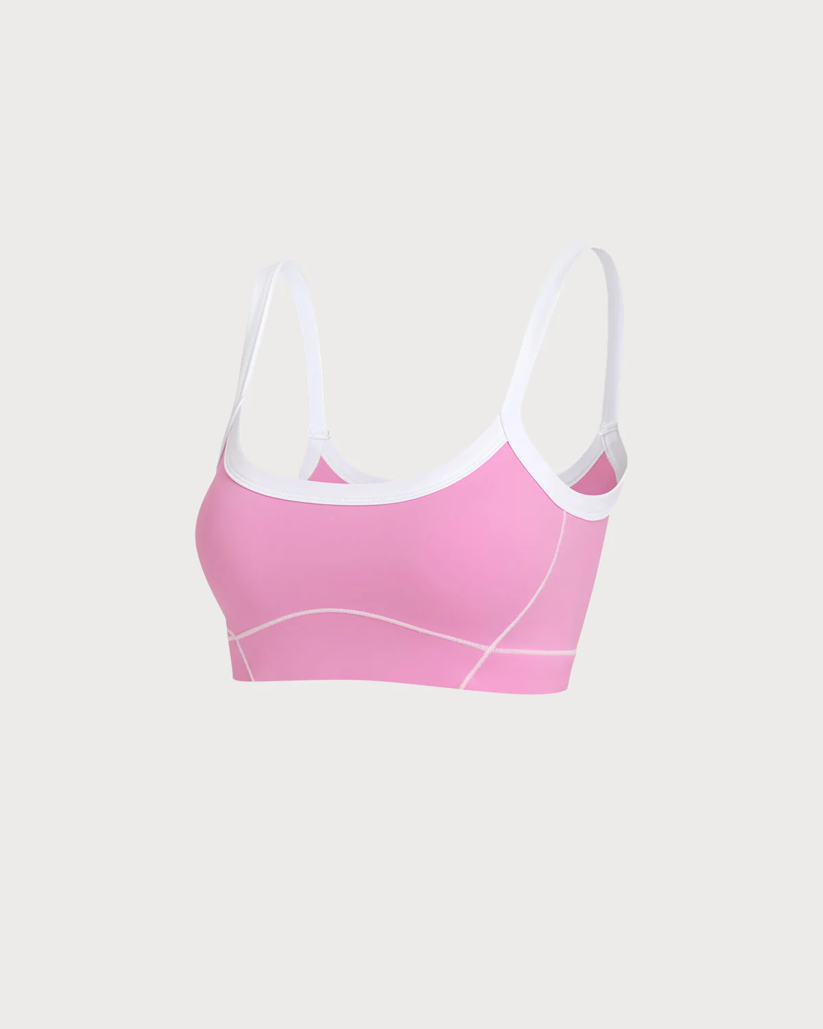 Pink Contrast Yoga Tank Top - Image 6