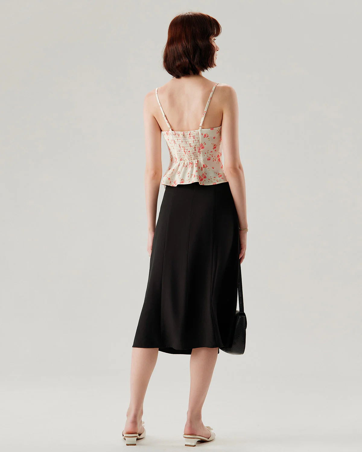 Pink Floral Cropped Cami Top - Image 10