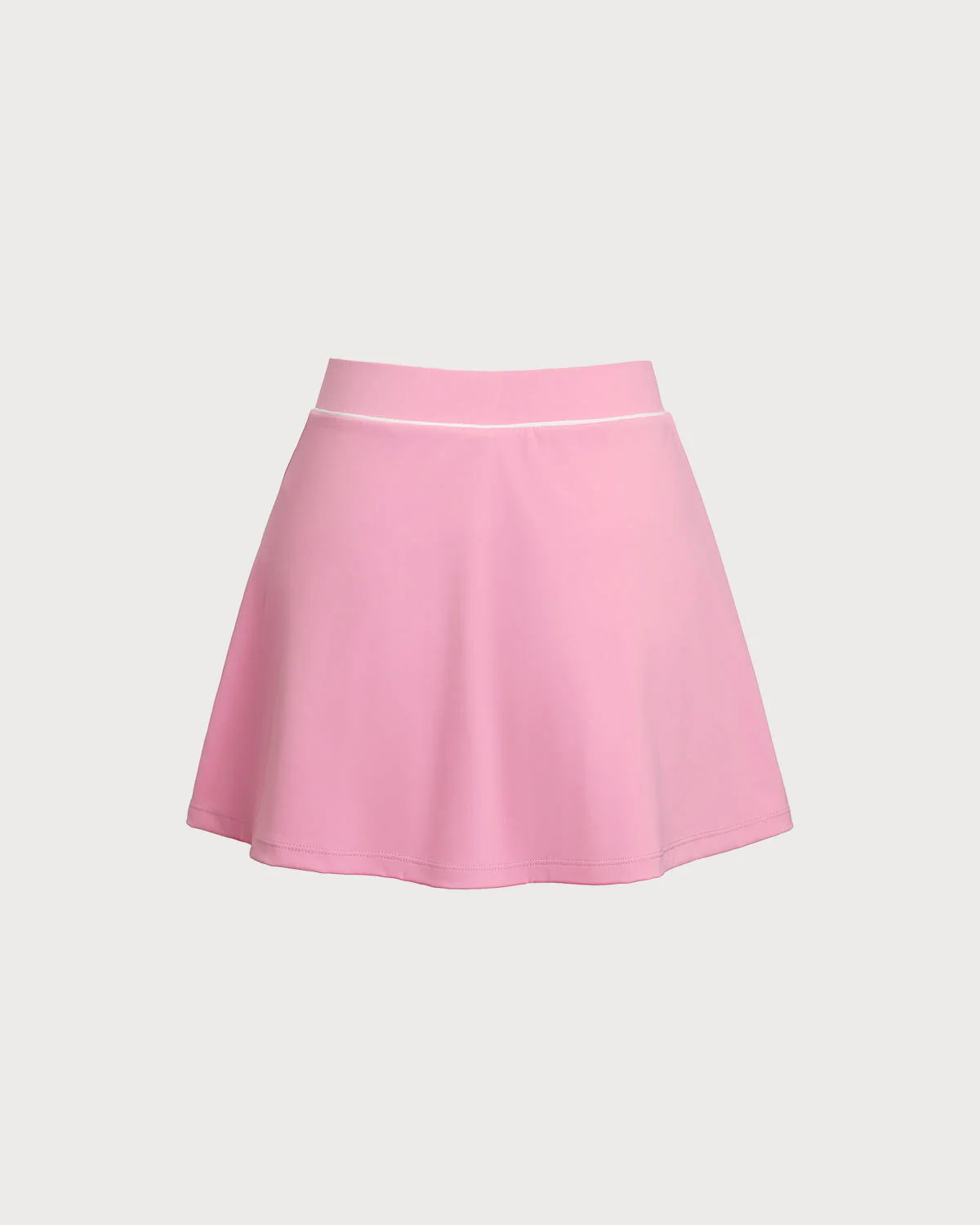 Pink High Stretch A-Line Yoga Skirt - Image 7