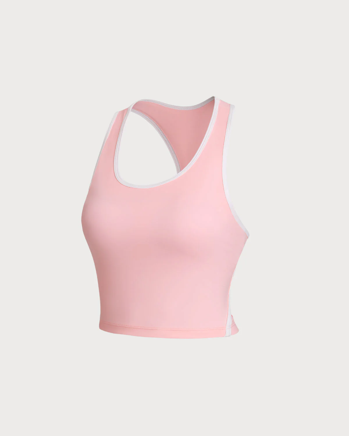 Pink Scoop Neck Yoga Tank Top - Light Support - Image 5