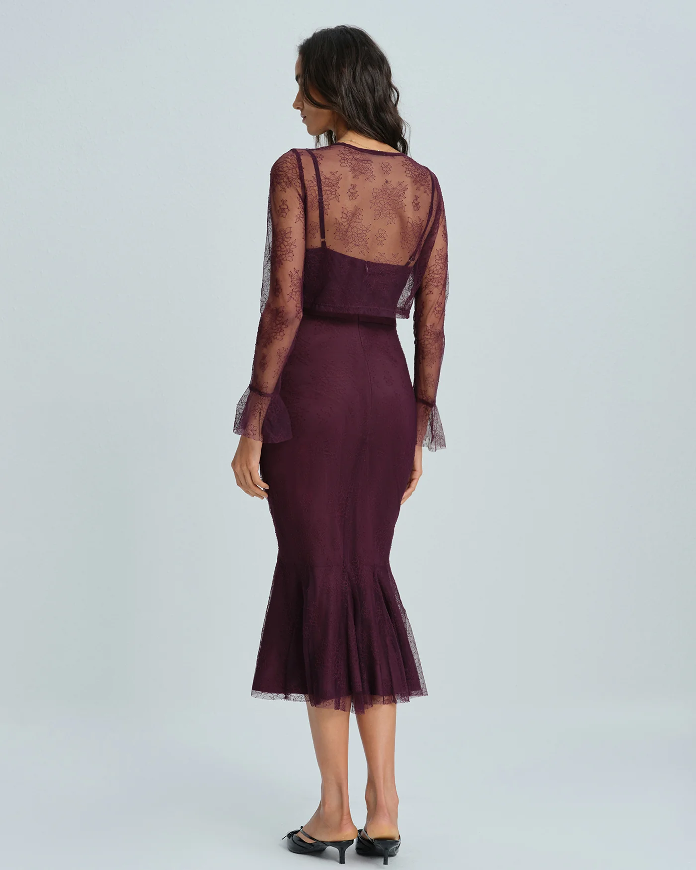 Purple Mermaid Midi Dress - Image 7