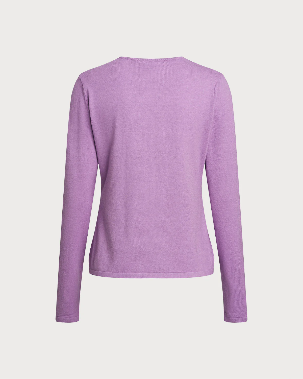 Purple Ribbed Knit Cardigan - Image 7