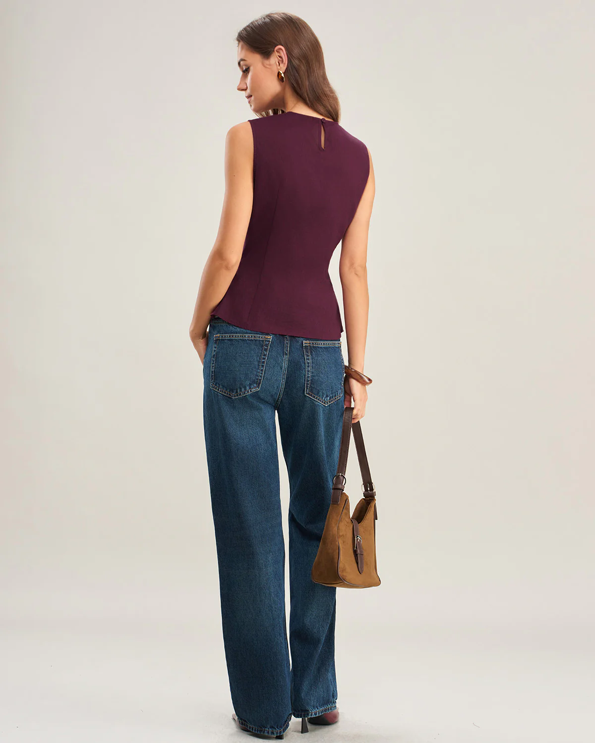 Purple Ruched Tank Top - Image 5