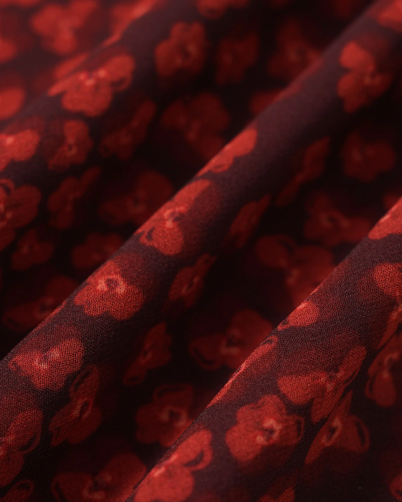 Red Boat Neck Floral Mini Dress - Image 8