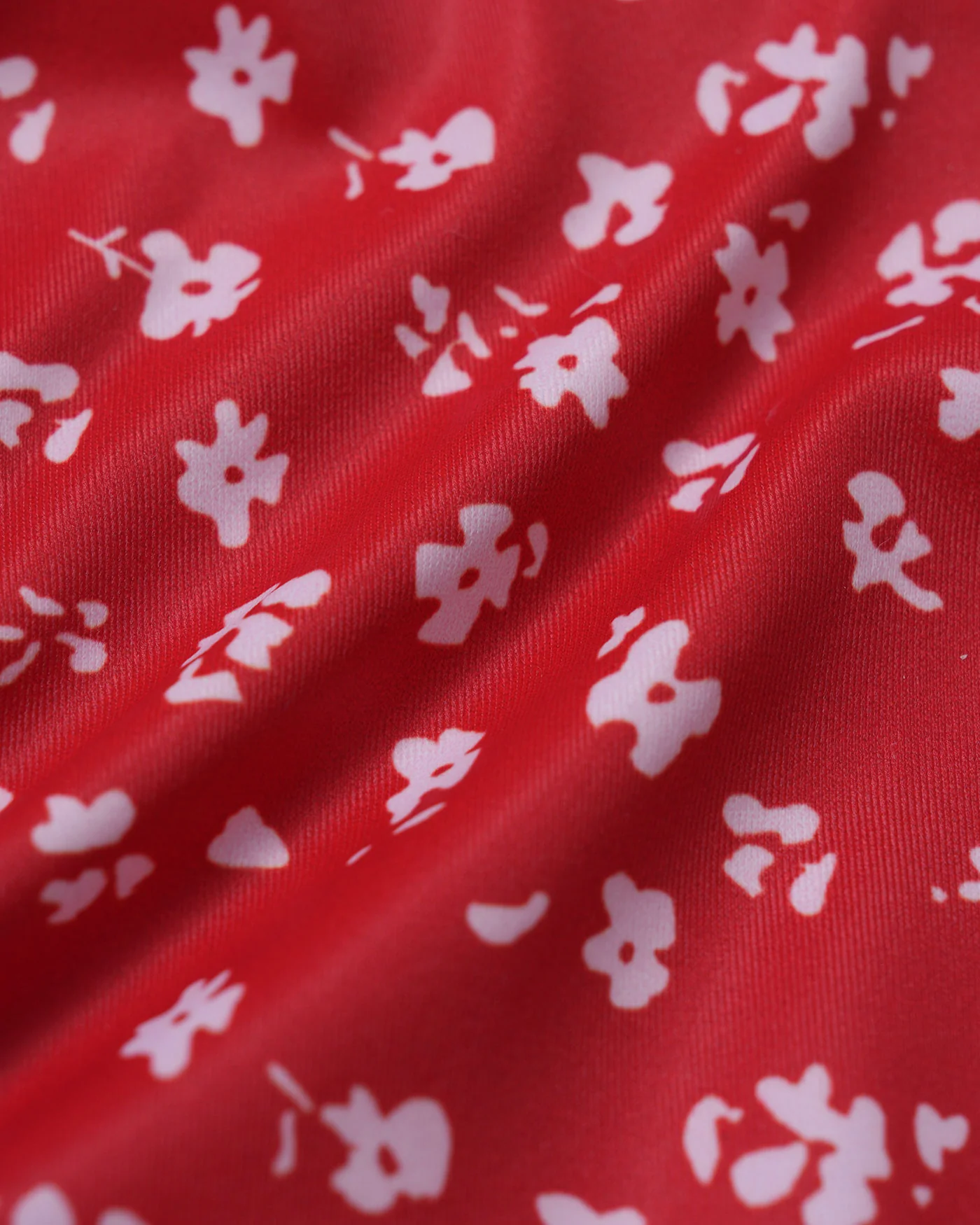 Red Floral Drawstring Triangle Bikini Set - Image 9