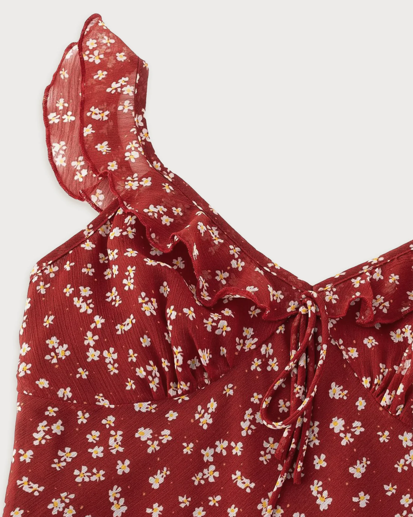 Red Floral Slip Maxi Dress - Image 6