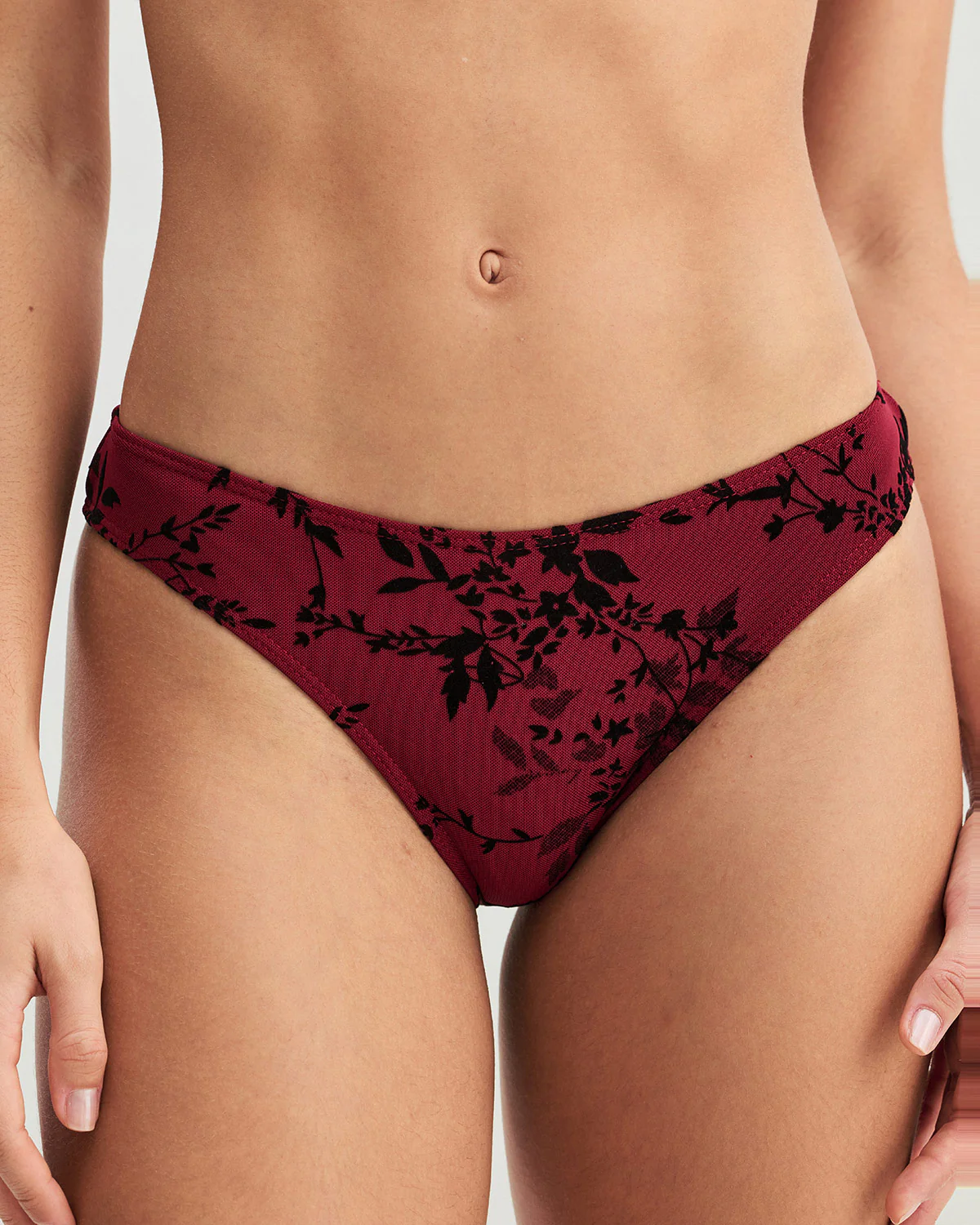 Red Floral Underwire Bikini Set - Image 4