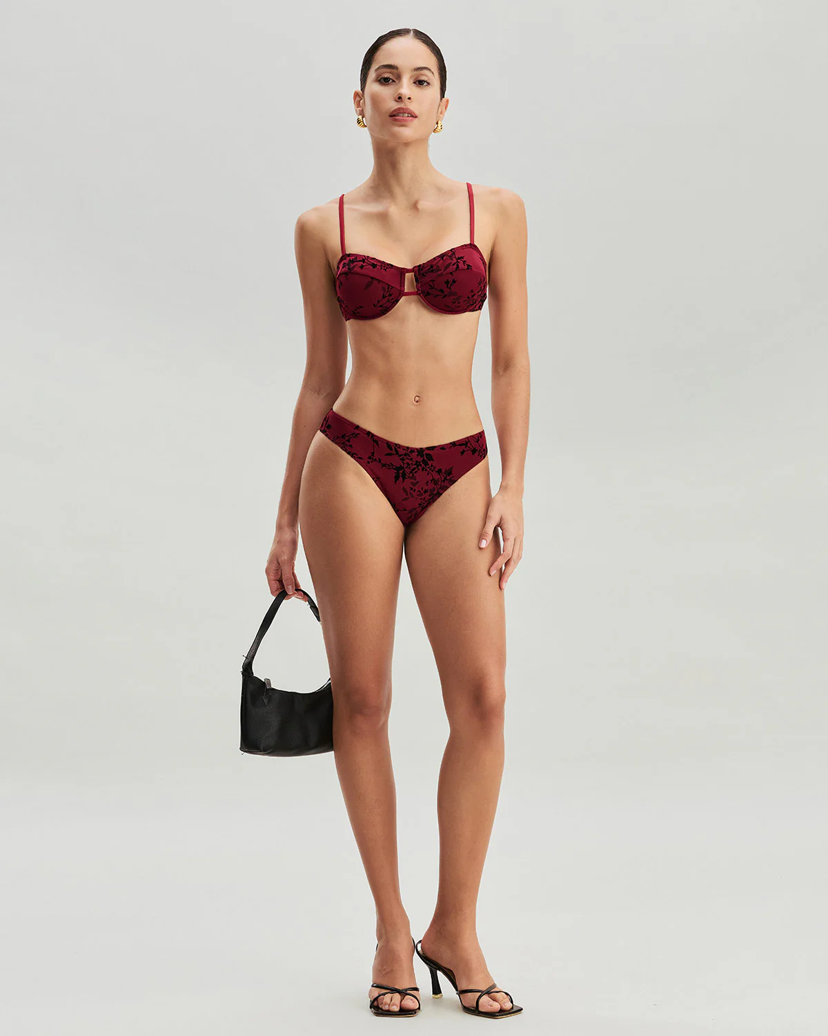 Red Floral Underwire Bikini Set - Image 6