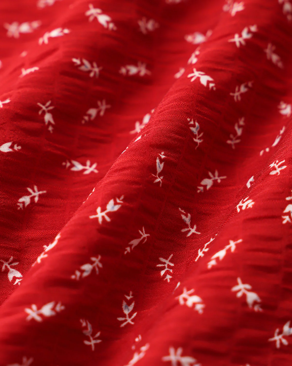 Red Floral V Neck Ruffle Maxi Dress - Image 6