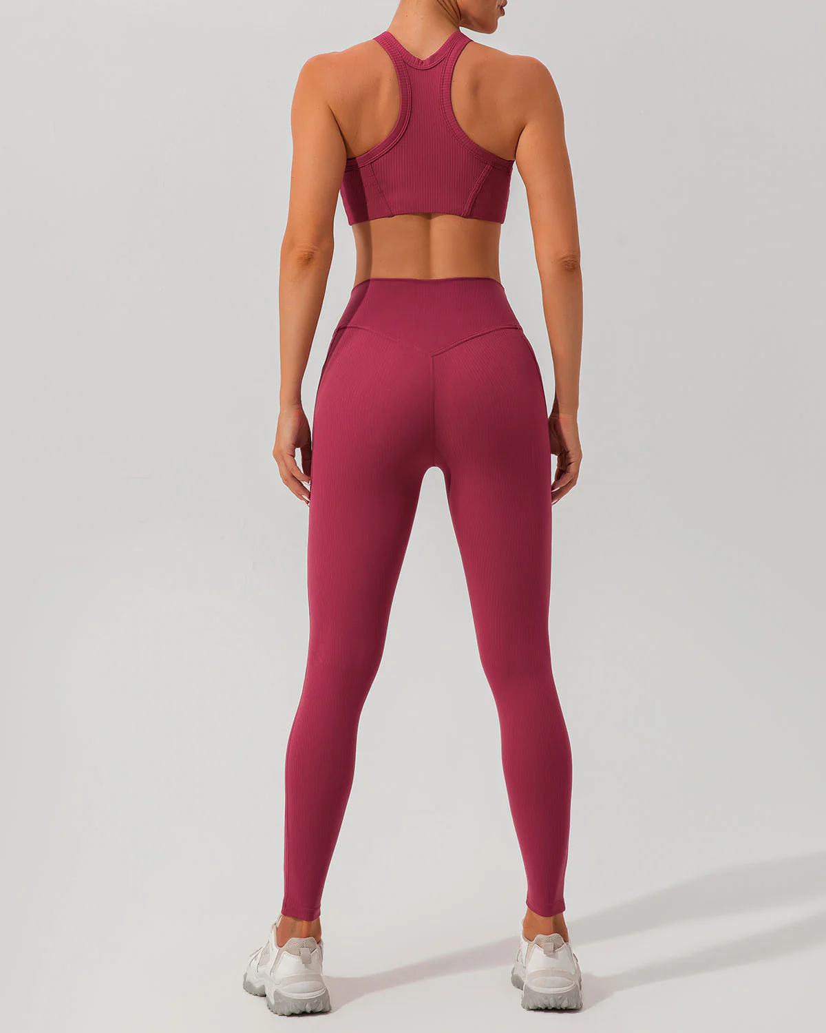 Red I-back Yoga Tank Top - Image 4