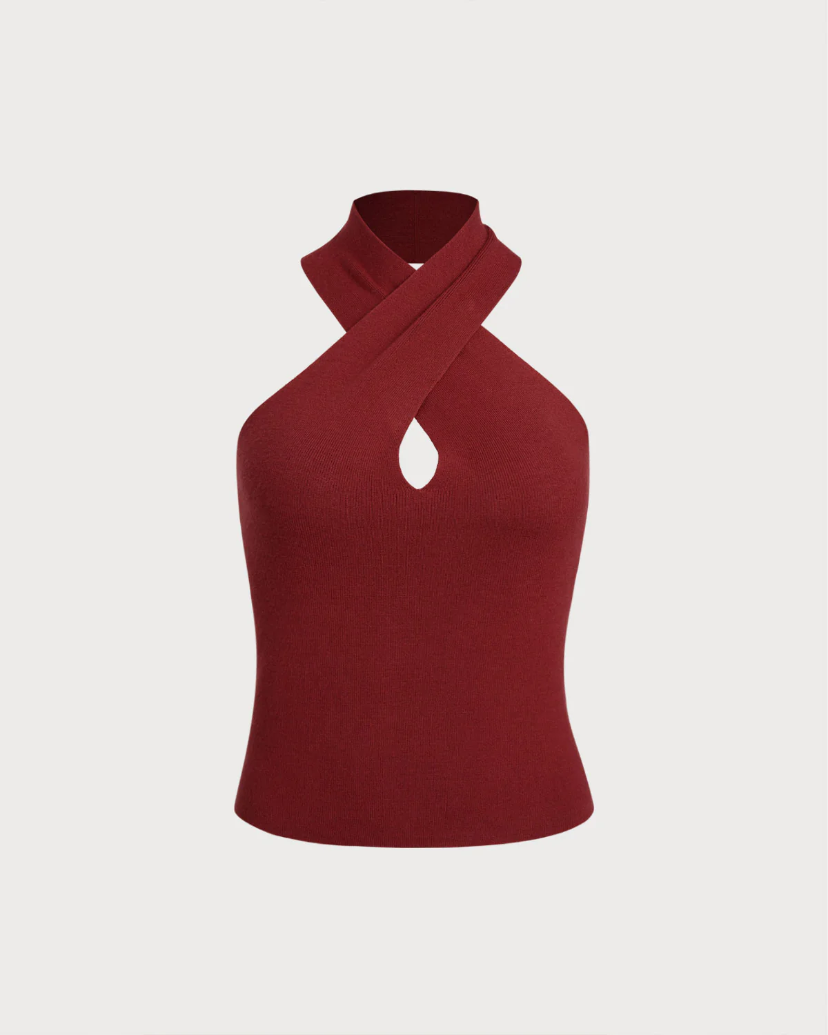 Red Knit Halter Vest - Image 6