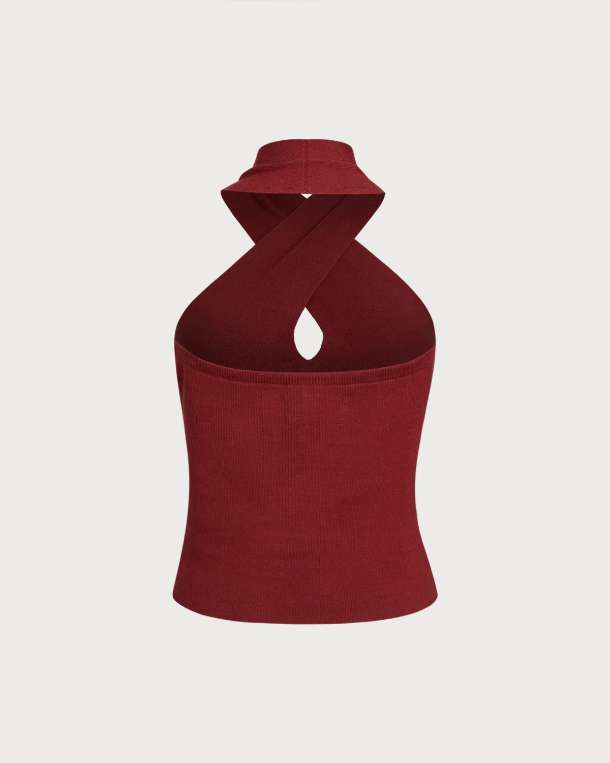 Red Knit Halter Vest - Image 7