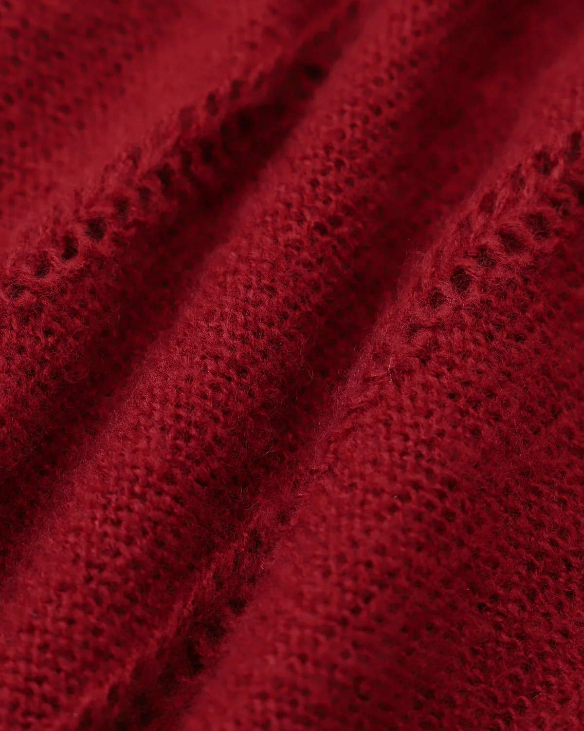 Red Lantern Sleeve Single-Breasted Cardigan - Image 7