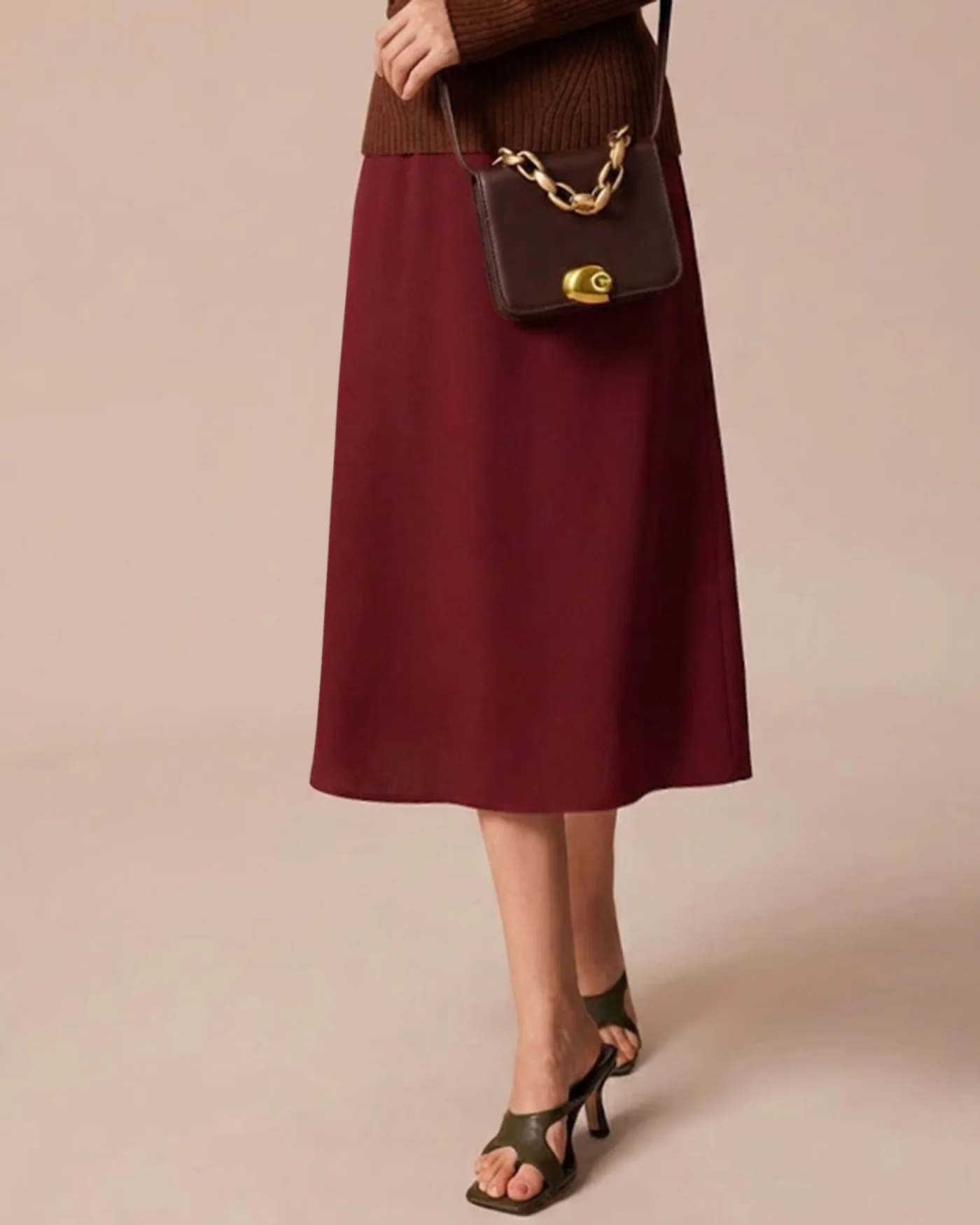 Red Mermaid Chiffon Skirt - Image 3
