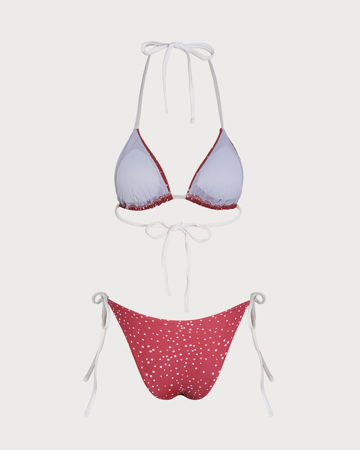 Red Polka Dot Bikini Set - Image 3