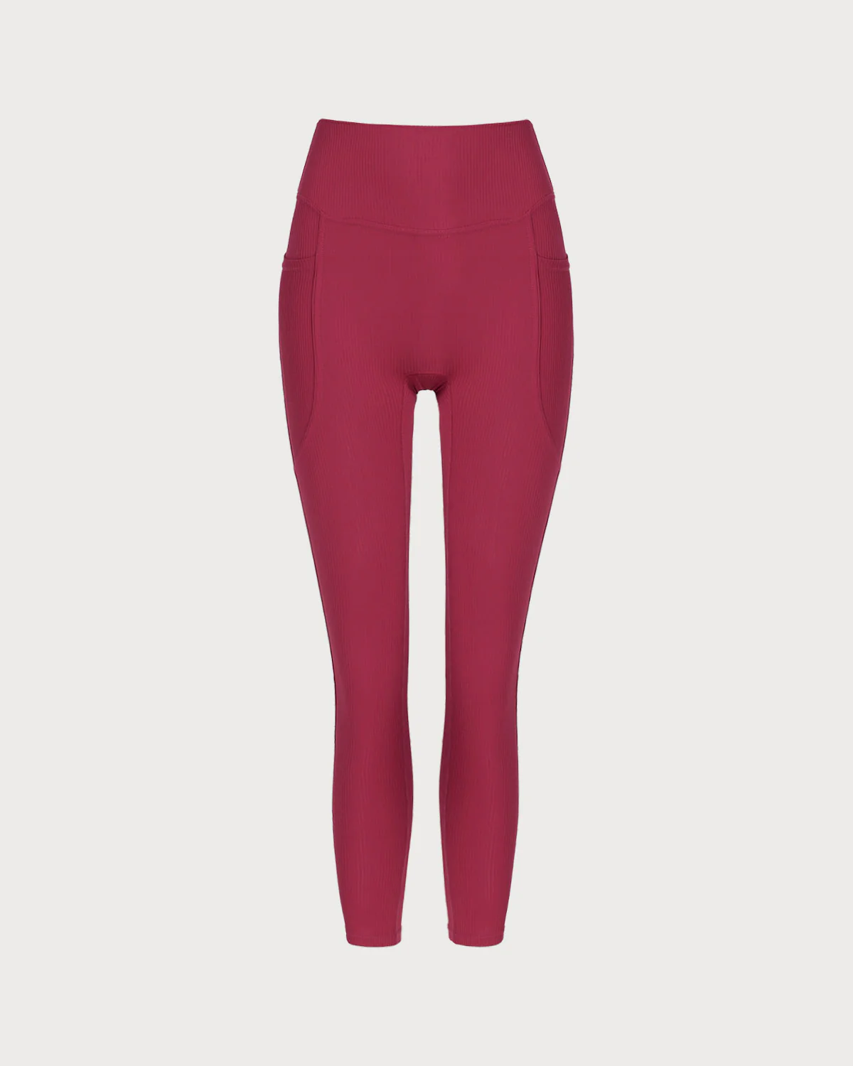Red Quick-drying High Waisted Yoga Leggings - Image 6