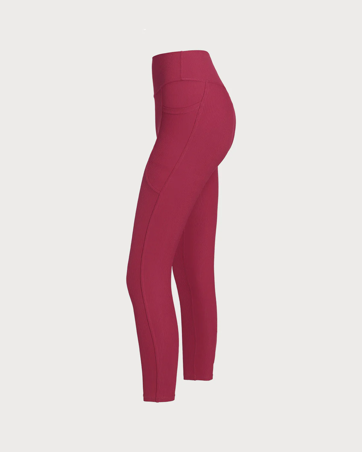 Red Quick-drying High Waisted Yoga Leggings - Image 7