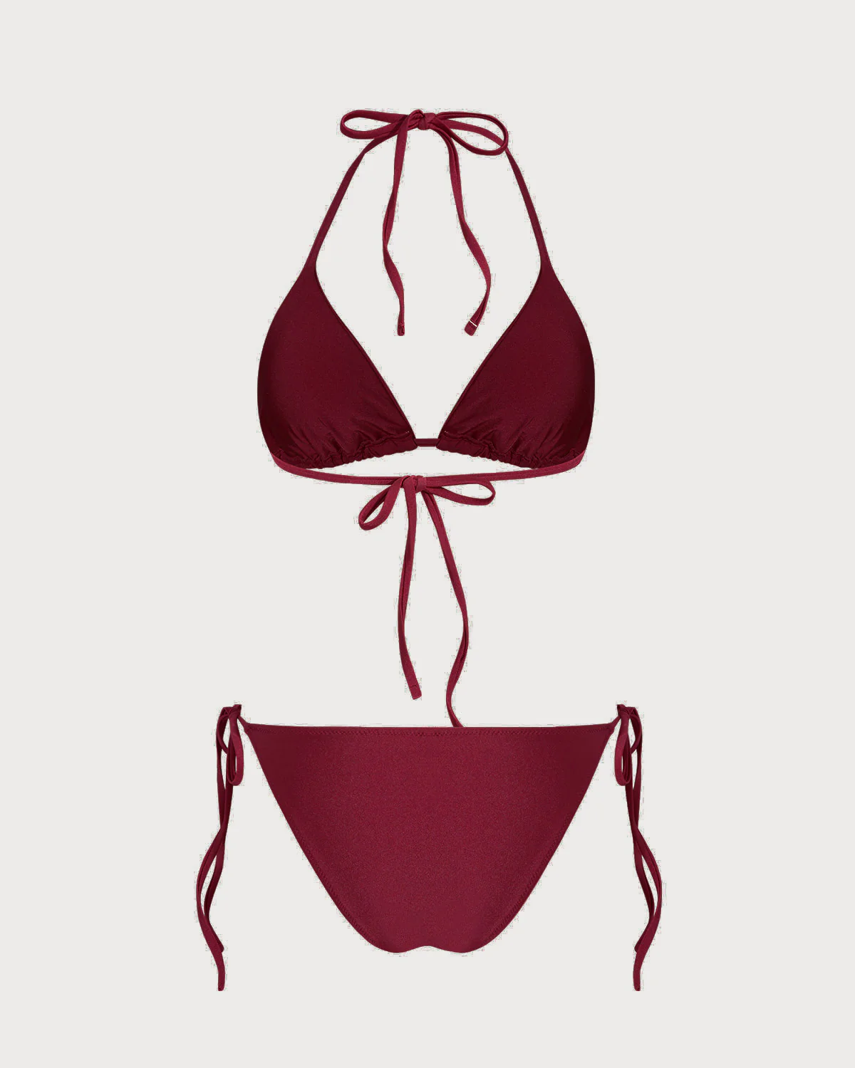 Red Triangle Drawstring Bikini Set - Image 5